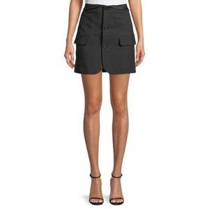 Helmut Lang Luxury Crepe Blazer Mini Skirt Womens 0 Black Cotton Blend Career